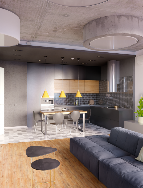 Гостиная в стиле "лофт" Гостиная в стиле "лофт"