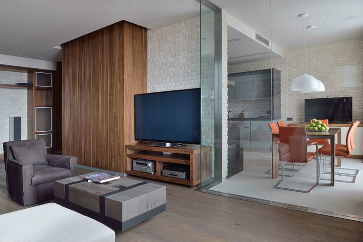 Комфортное функциональное зонирование квартиры площадью 220 м2