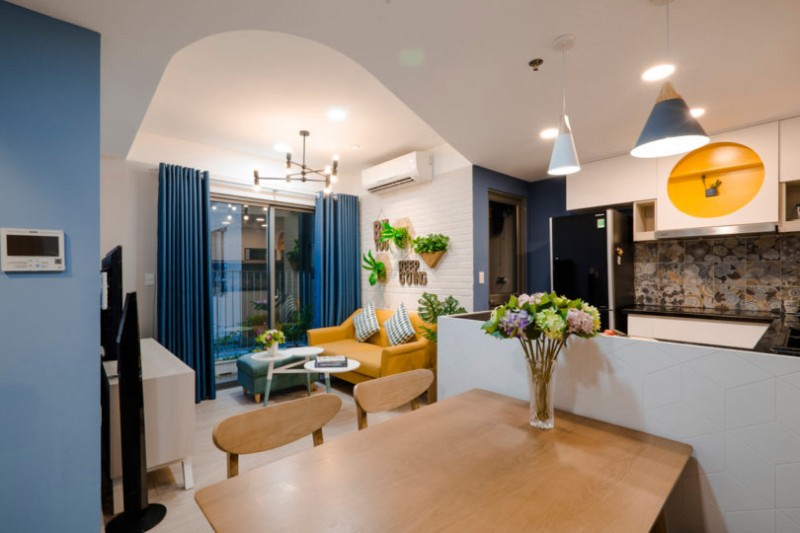 Предназначенная для молодой женщины и ее 5-летнего сына квартира в городе Хошимин, Вьетнам