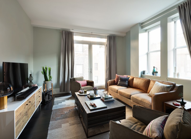 Интерьер апартаментов в Нью-Йорке Интерьер апартаментов в Нью-Йорке