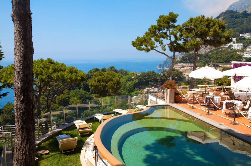 Интерьер отеля Casa Morgano на Капри