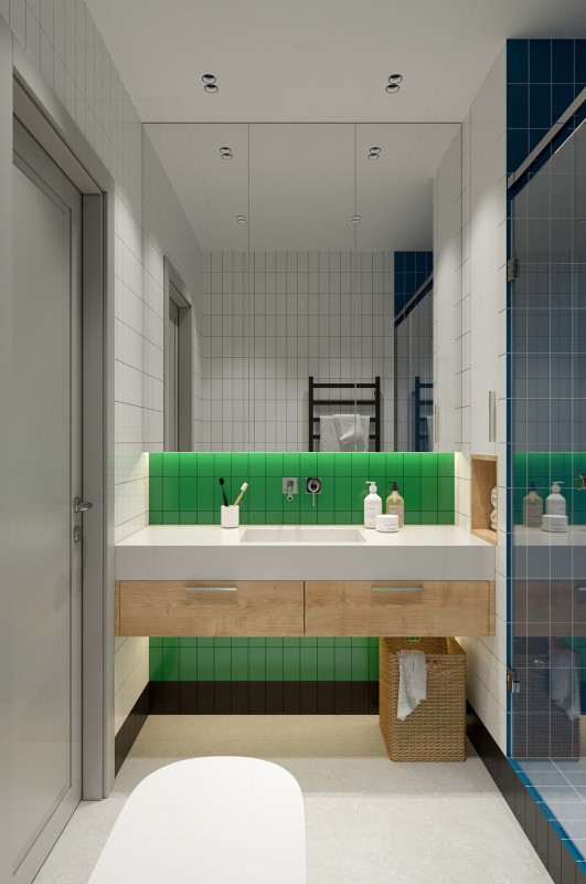 Акцентная мебель в монохромном интерьере