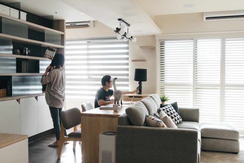 Интерьер квартиры в Тайбэе, Тайвань Интерьер квартиры в Тайбэе, Тайвань