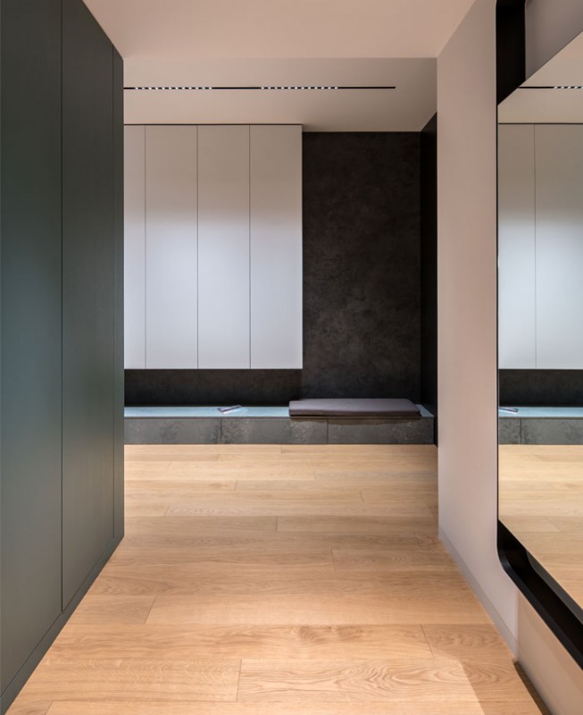 Минималистичный интерьер квартиры для семьи с маленькой дочкой