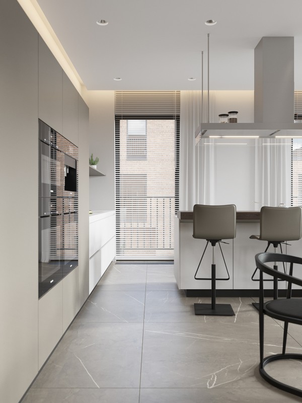 Просторная квартира в стиле "минимализм"