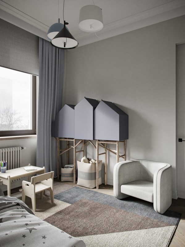 Дизайн-проект квартиры для семьи с ребенком