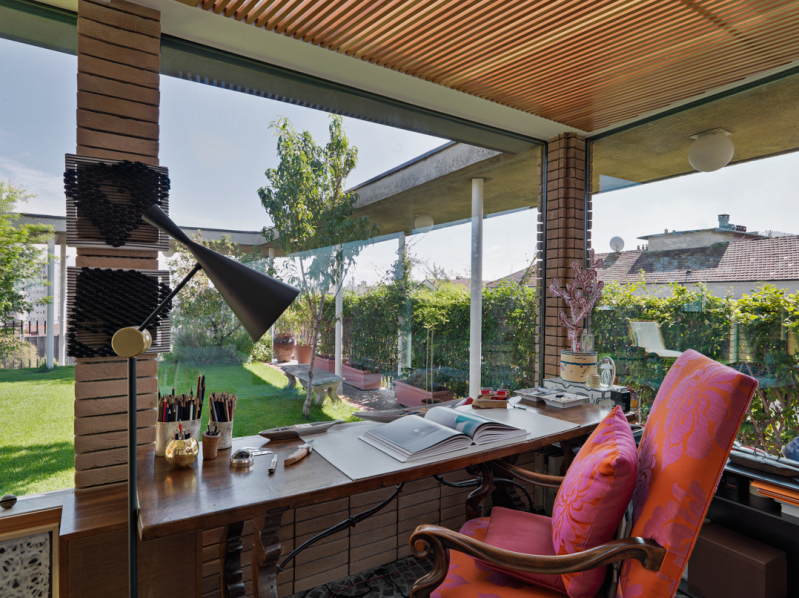 Яркие акцентные стены в интерьере пентхауса Яркие акцентные стены в интерьере пентхауса