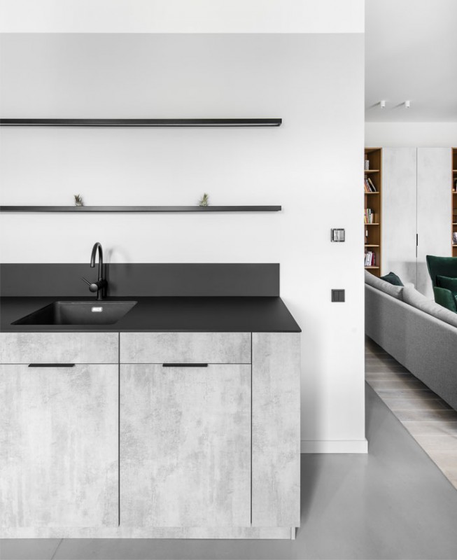 Небольшая квартира с открытой планировкой в Вильнюсе