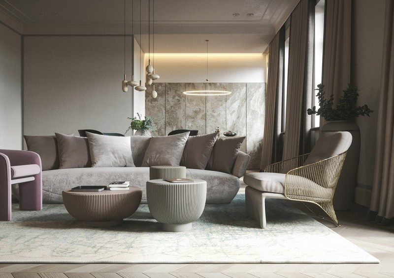 Пудровые оттенки в интерьере Пудровые оттенки в интерьере