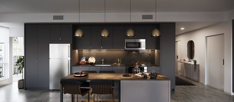 Интерьер просторных светлых апартаментов Интерьер просторных светлых апартаментов