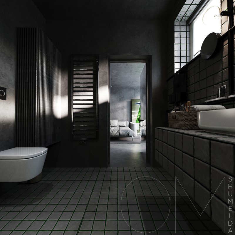 Интерьер стильных апартаментов в темных тонах Интерьер стильных апартаментов в темных тонах