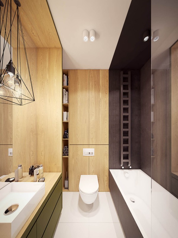 Комфортабельная современная квартира с красочными акцентами