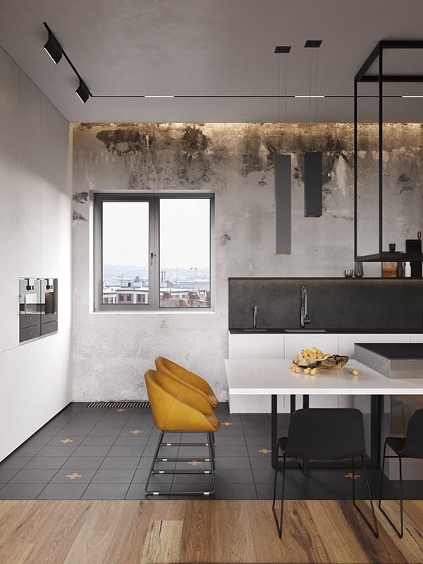 Лофт из трех объединенных квартир