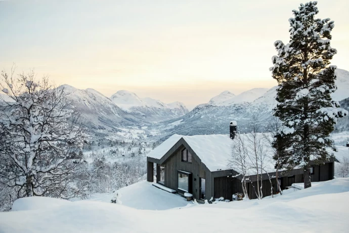 Современный дом в горах Норвегии