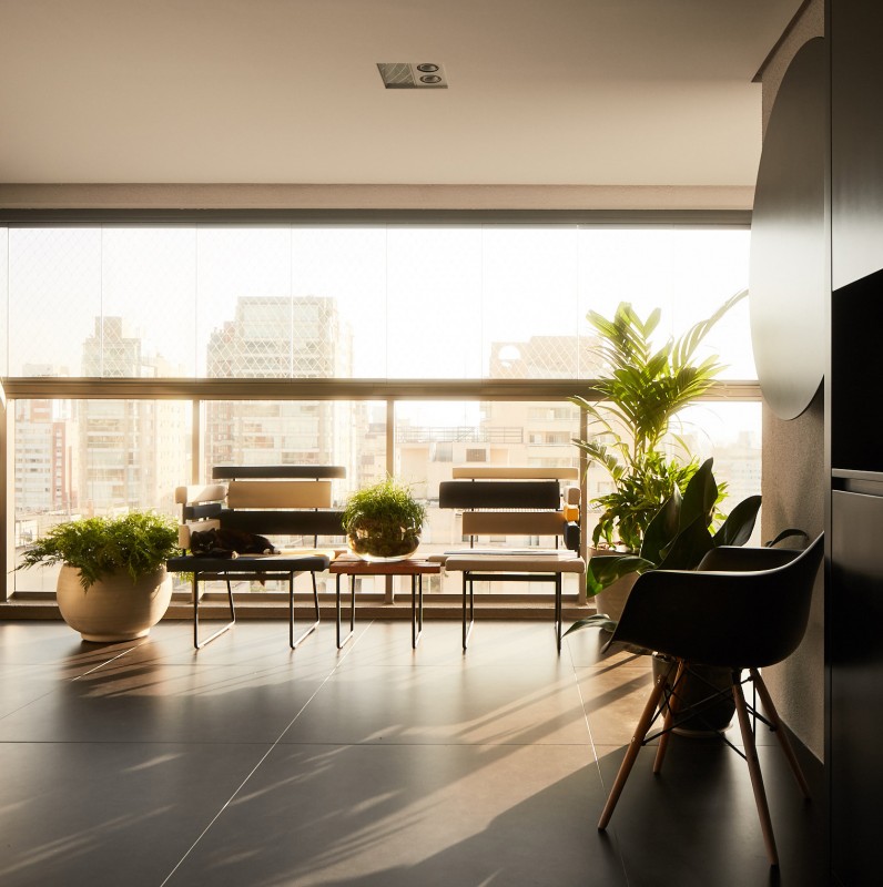 Функциональный интерьер квартиры в Сан-Паулу, Бразилия