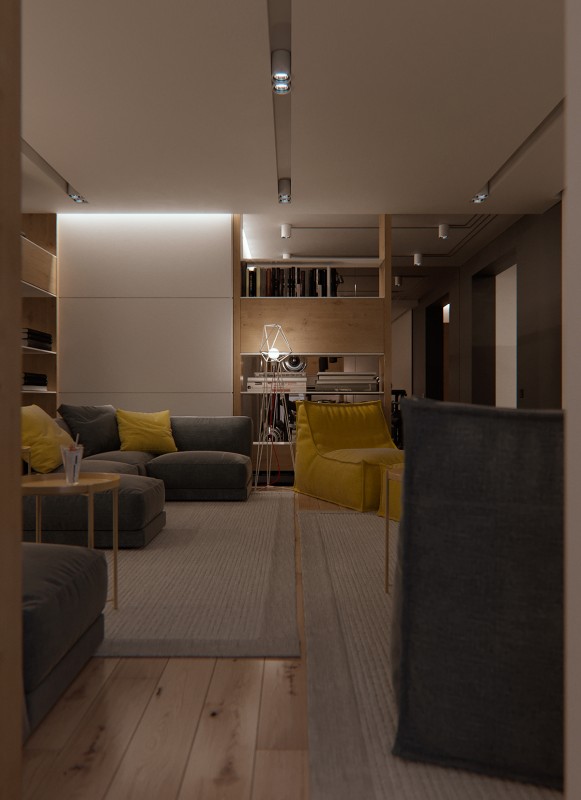 Интерьер цокольного этажа Интерьер цокольного этажа