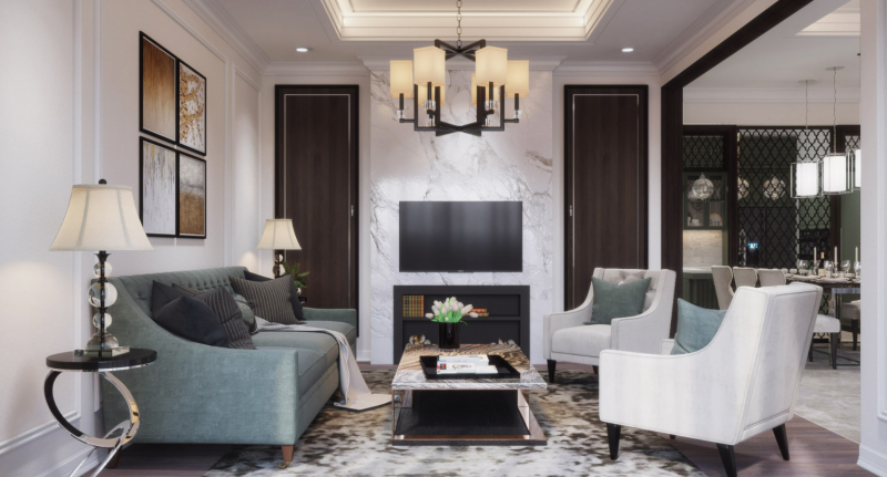 Проект апартаментов в неоклассическом стиле