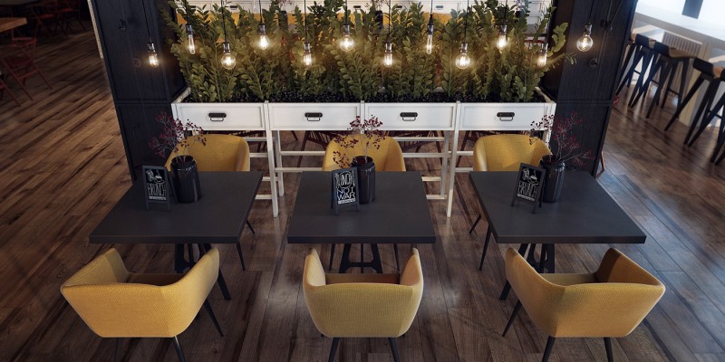 Проект стильного кафе Проект стильного кафе