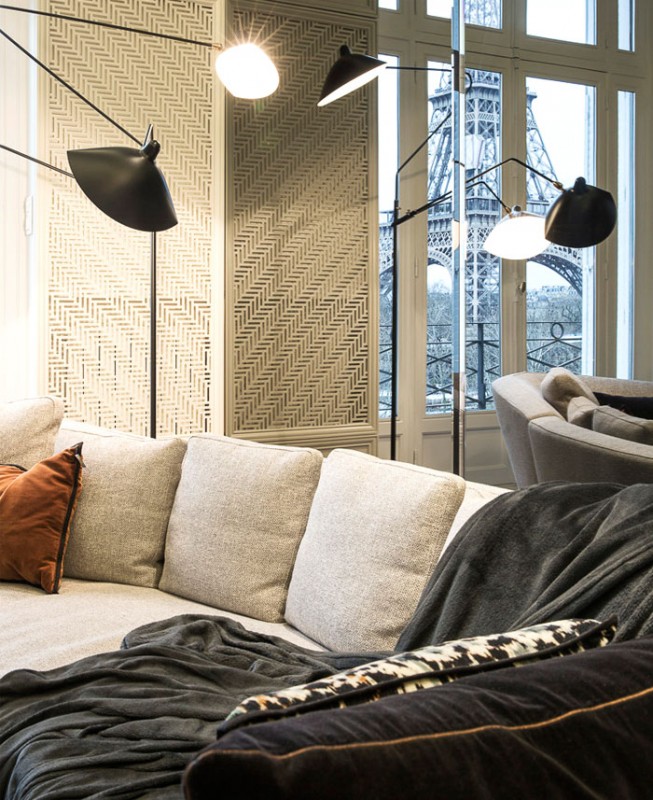 Роскошные парижские апартаменты с невероятным видом на Эйфелеву башню