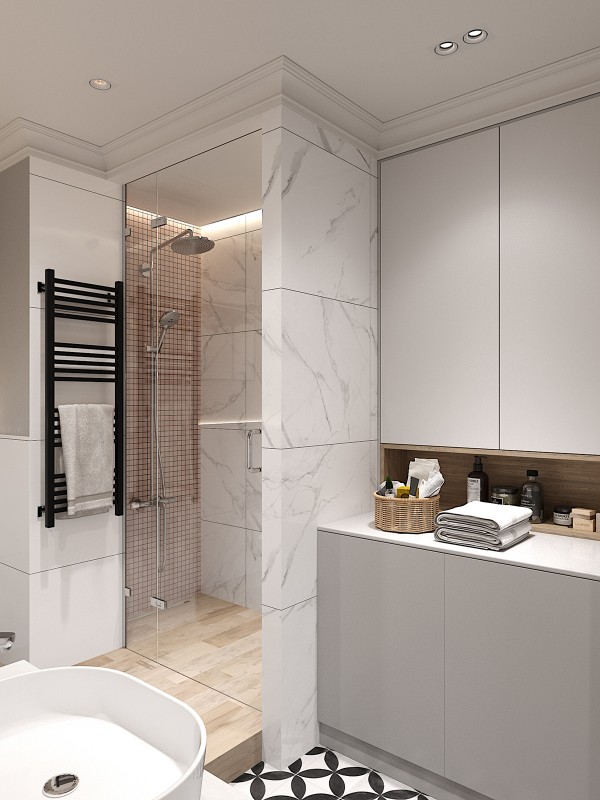 Современная квартира в приятной цветовой гамме с ноткой скандинавского настроения