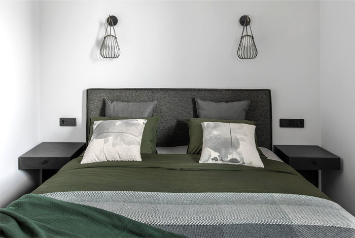 Зеленые акценты в декоре литовской квартиры