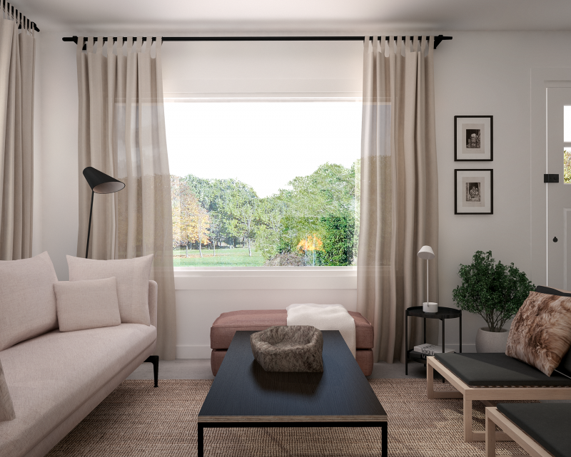 Интерьер квартиры в теплых нейтральных тонах