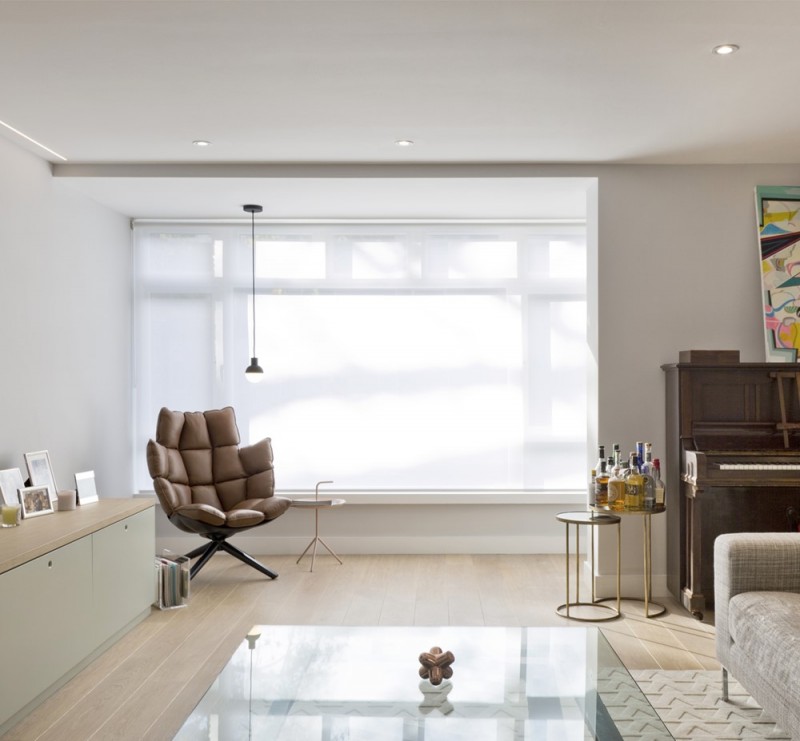 Яркие апартаменты в современном поместье середины века в Холланд-Парке, Лондон