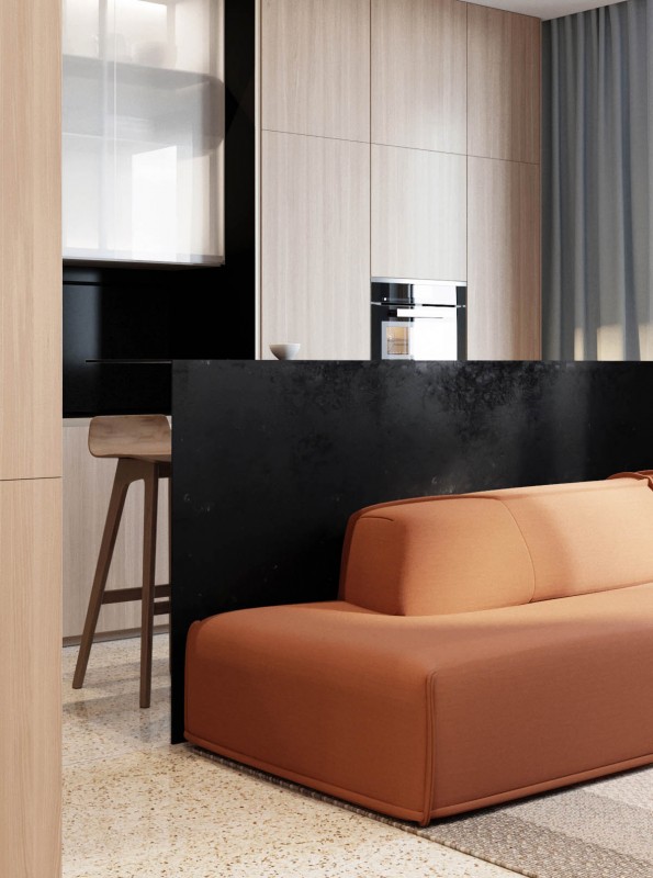 Яркий элегантный интерьер небольшой квартиры