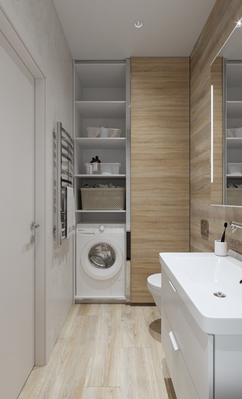 Современный интерьер – квартира в теплых тонах