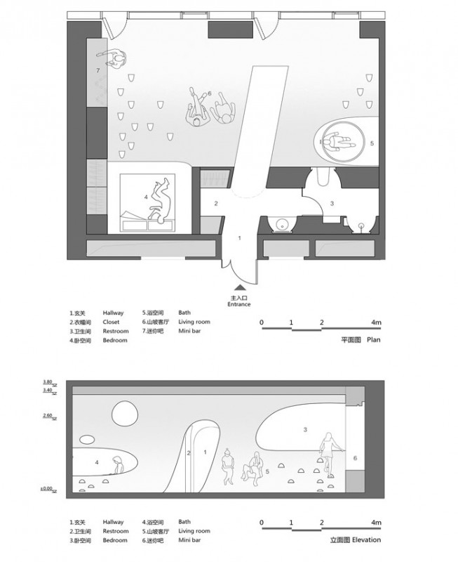 Апартаменты, расположенные на 28-м этаже New Everbright Center - ArtPark9, район Тунчжоу, Пекин