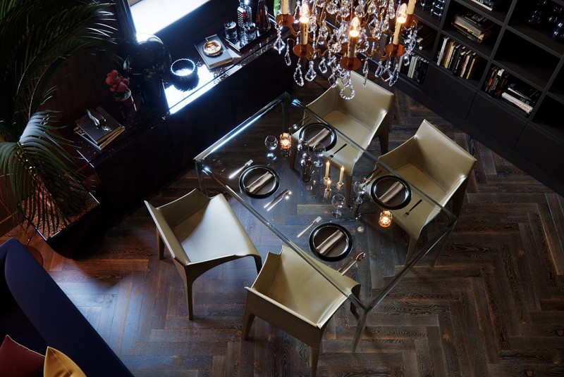 Атмосфера загадочности и шика - интерьер в темных тонах