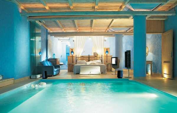 Роскошный отель Mykonos Blu на острове Миконос, Греция