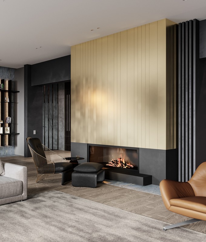 Загородный дом, оформленный в натуральных тонах