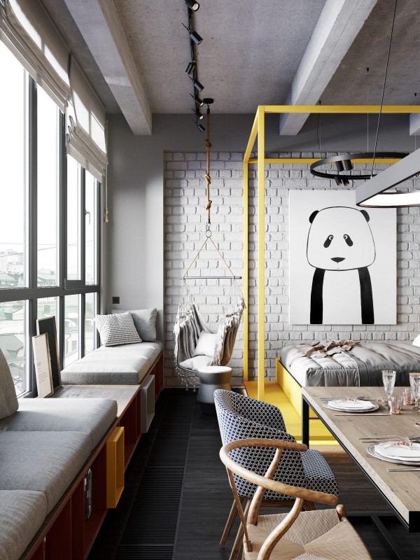 Студия для молодой девушки