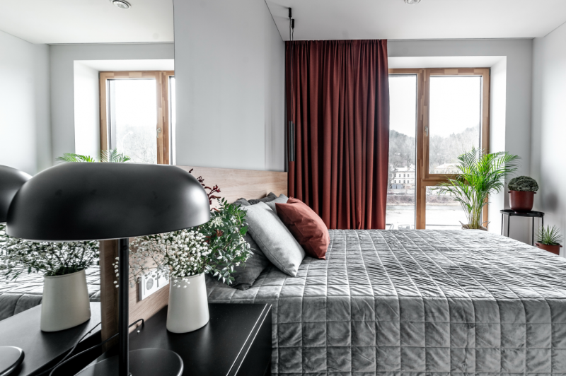 Цветовое разделение пространства в литовском доме Цветовое разделение пространства в литовском доме