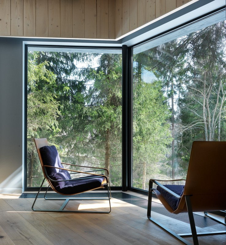 Футуристические элементы в дизайне загородного дома