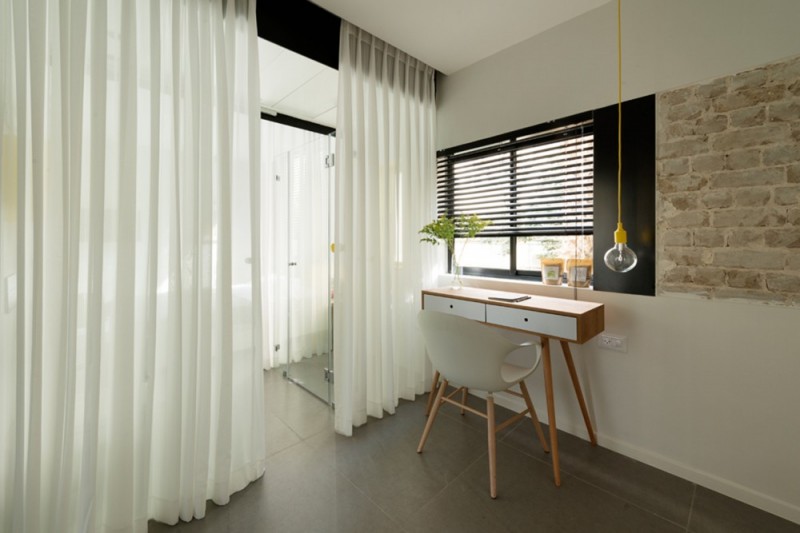 Контрастный интерьер квартиры в Тель-Авиве