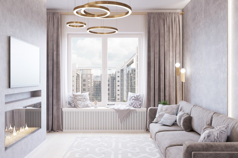 Роскошный интерьер небольшой квартиры