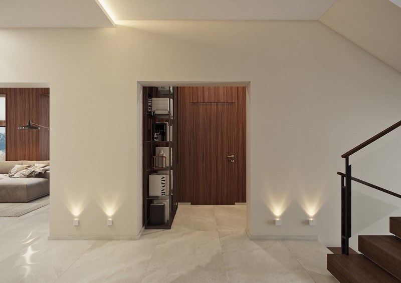 Акцентные стены в интерьере особняка