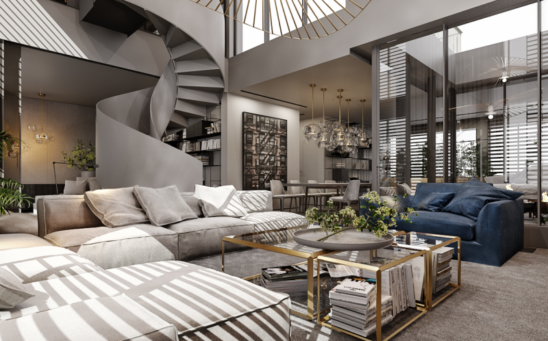 Апартаменты класса люкс с удобной мебелью