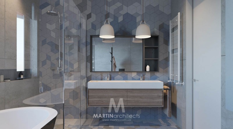 Апартаменты, оформленные в успокаивающей цветовой палитре