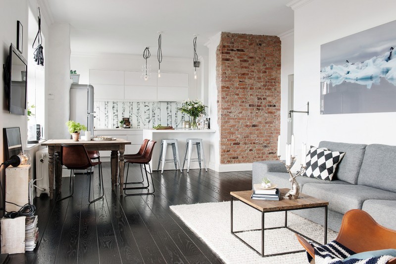 Интерьер квартиры в скандинавском стиле Интерьер квартиры в скандинавском стиле