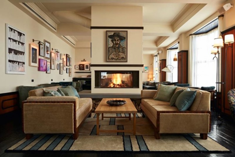 Интерьер отеля Soho House в Амстердаме