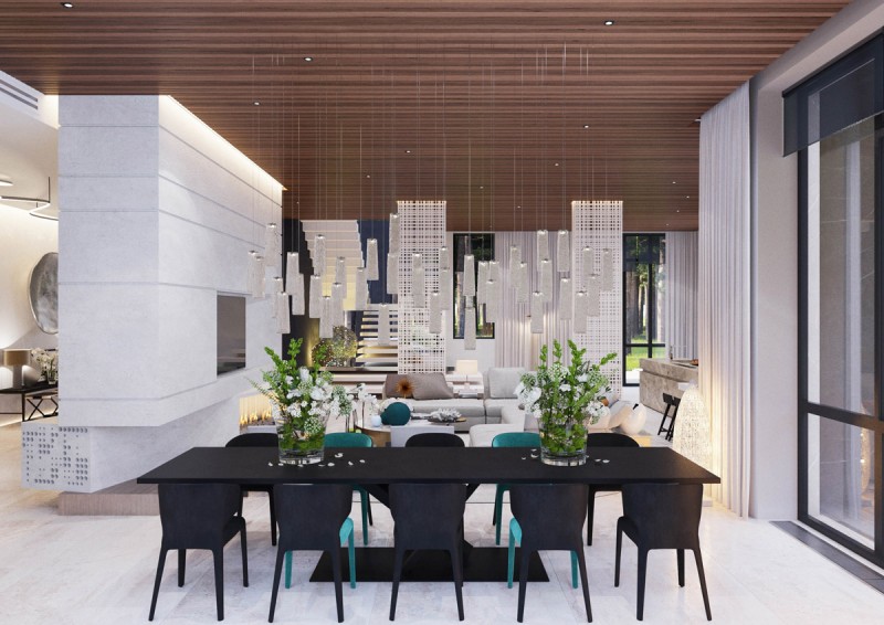 Интерьер роскошного загородного дома Интерьер роскошного загородного дома