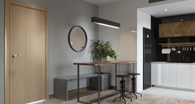 Интерьер в коричневых тонах