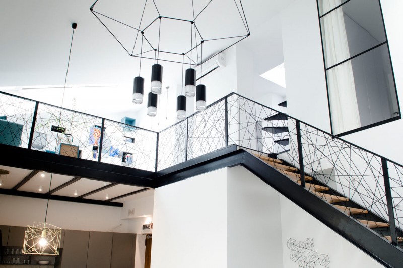 Современный городской лофт площадью 120 м2 в Варшаве