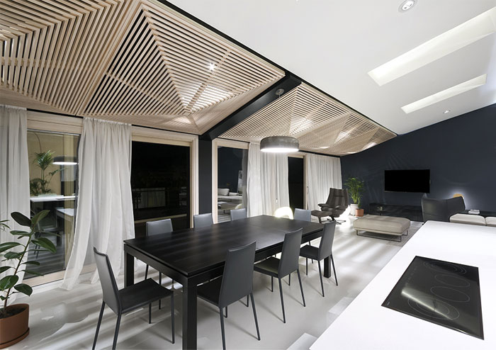 Открытая планировка просторной квартиры в Белграде