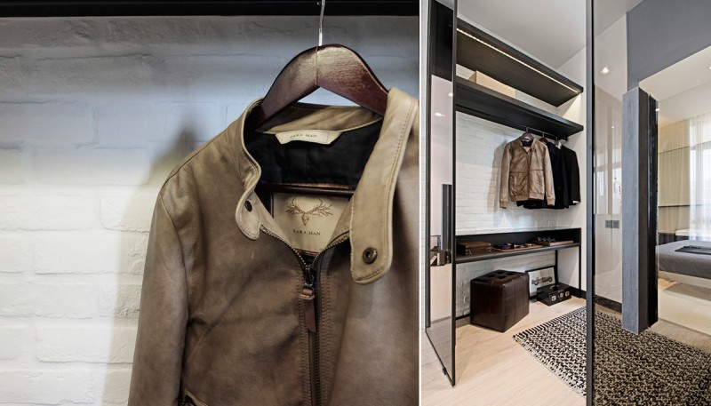 Межкомнатные перегородки из стекла в компактной малазийской квартире