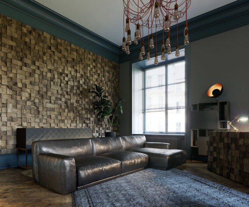 Эклектичная монохромная квартира в Руане, Франция