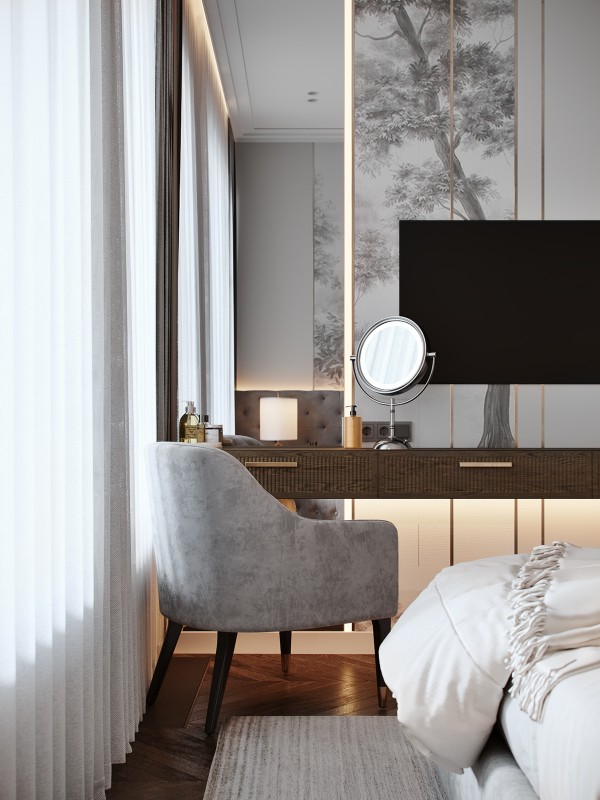 Интерьер светлых просторных апартаментов Интерьер светлых просторных апартаментов